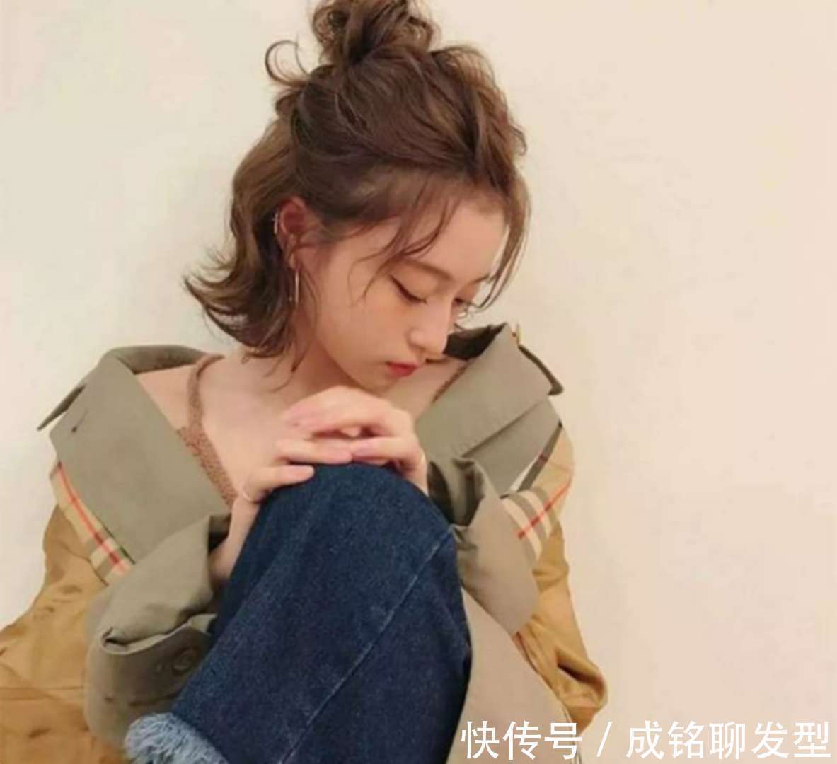 发际线|8款时尚又洋气的短发扎发,慵懒随意又凉爽,简单大气又显气质