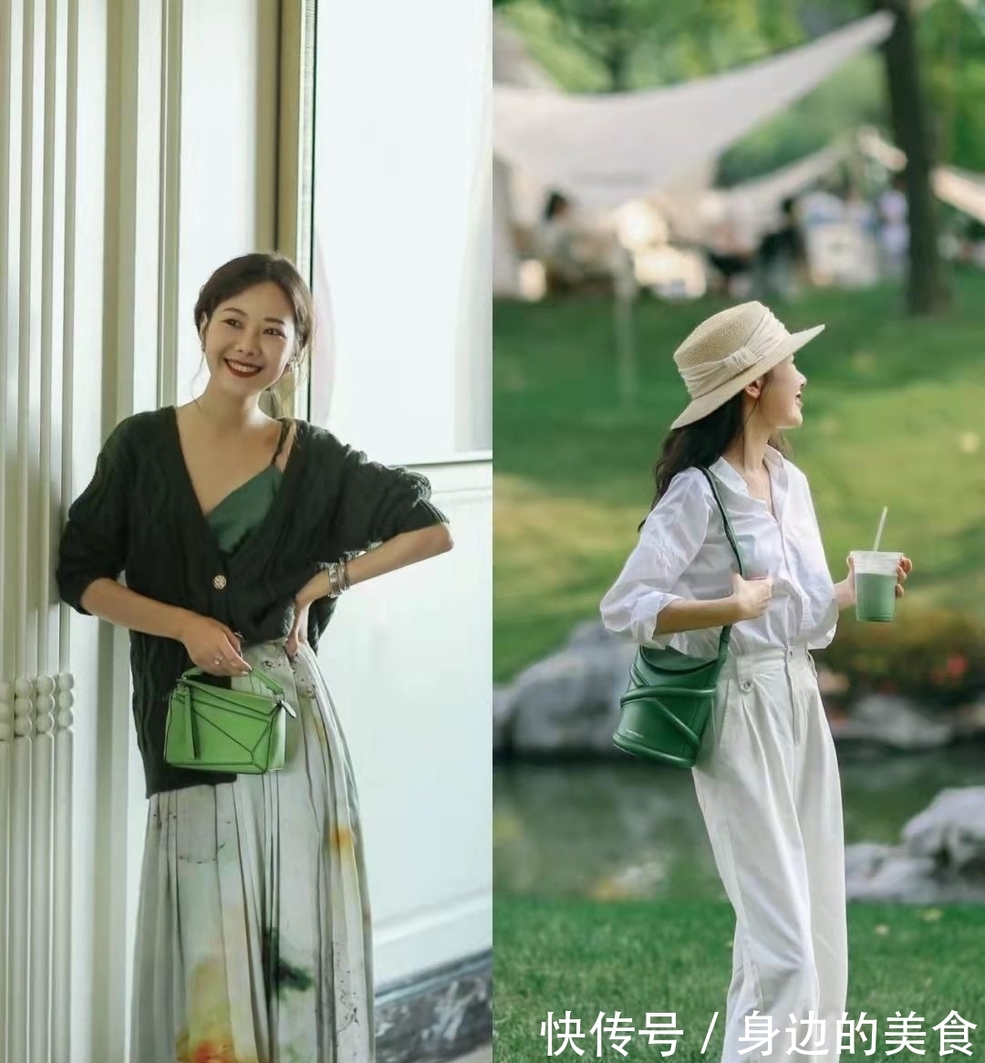 搭配 这样的“绿色搭配”,太适合初春穿了,看一眼就会爱不释手