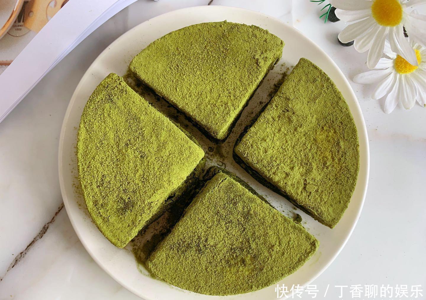 了给|网红抹茶冰乳酪蛋糕,制作简单味道赞,学会了给家人露一手