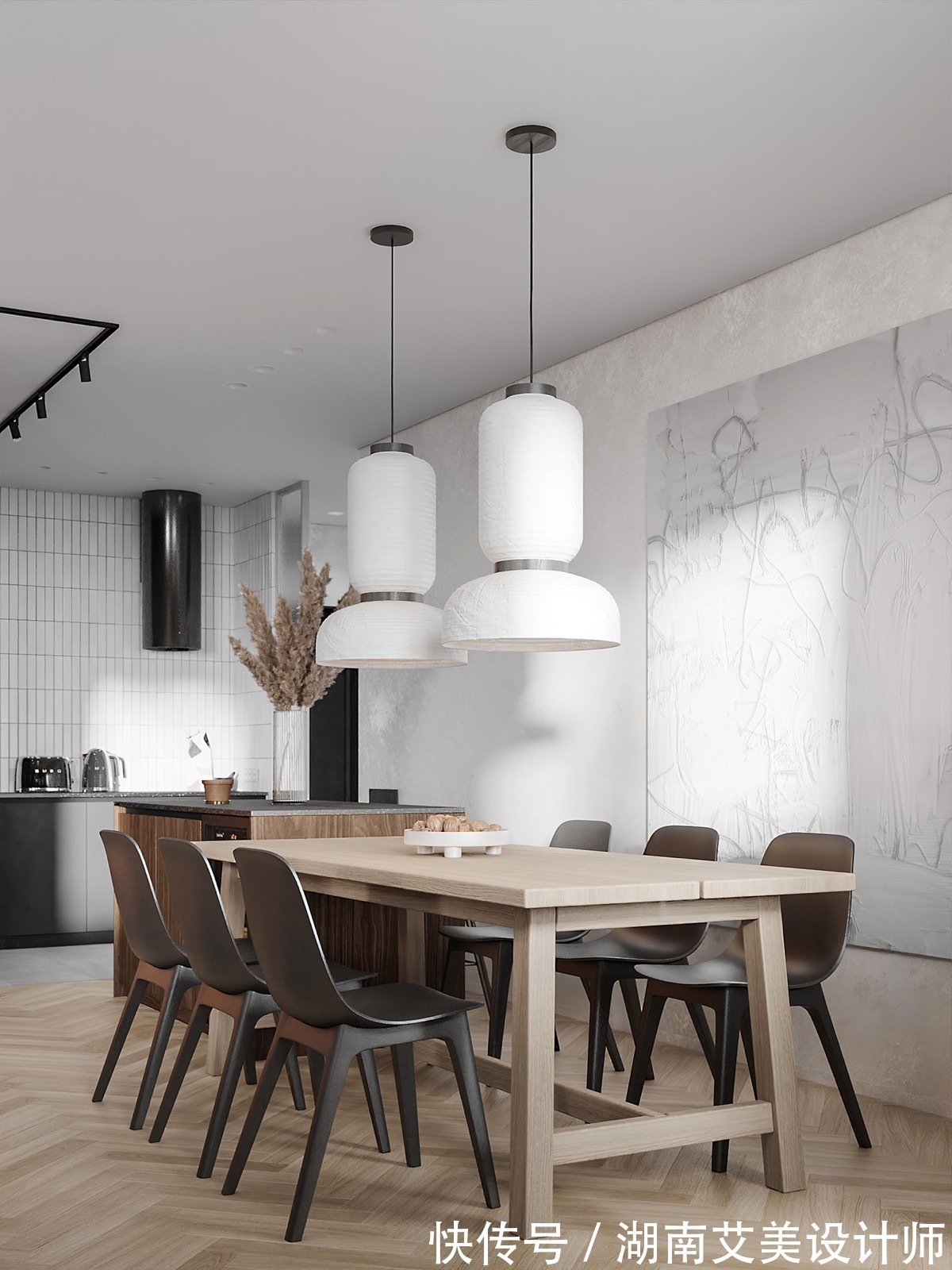 客餐厅|178㎡现代风软装设计,空间舒适宜人!