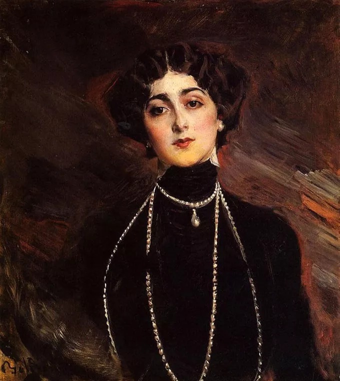 博尔迪尼$意大利画家博尔迪尼笔下的女子,女人味十足