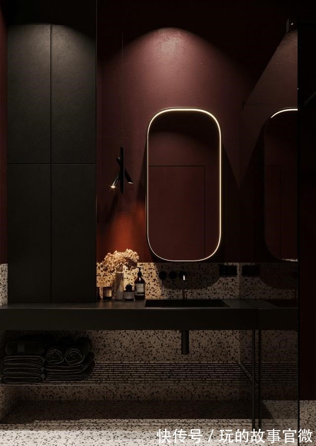 气度|极简一居,以波纹板做背景墙,有高度,也有气度!