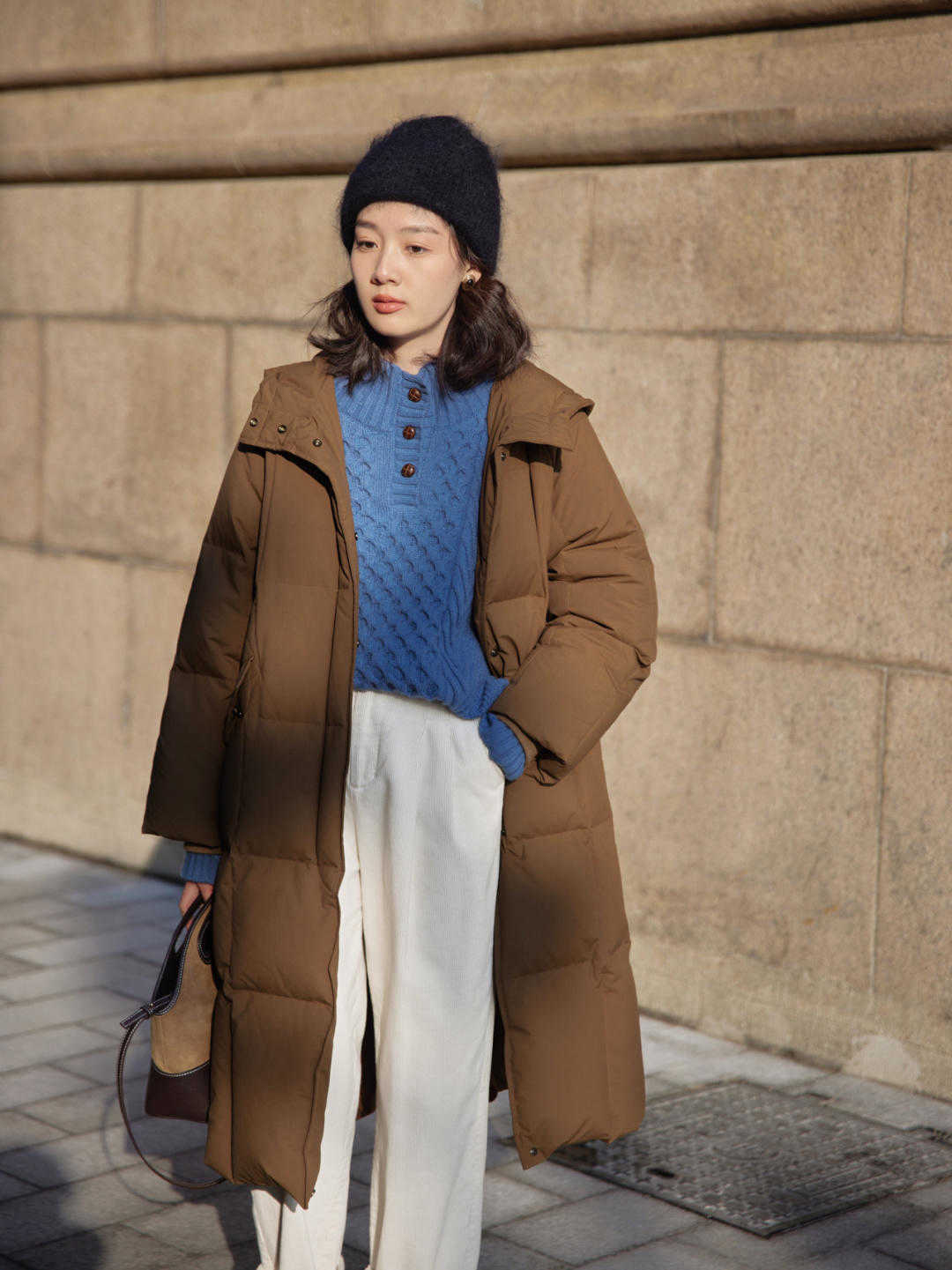 修饰|羽绒服要遮肉更要时髦,看潮人给你亲身示范,好用还简单!