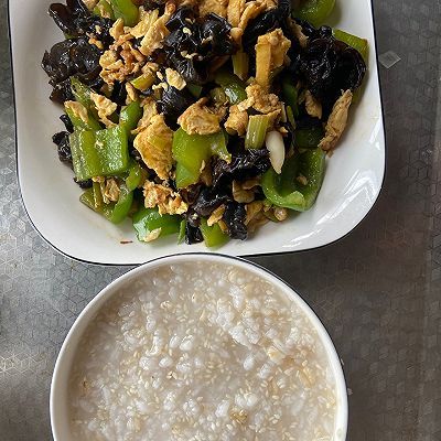 青椒|青椒木耳炒鸡蛋