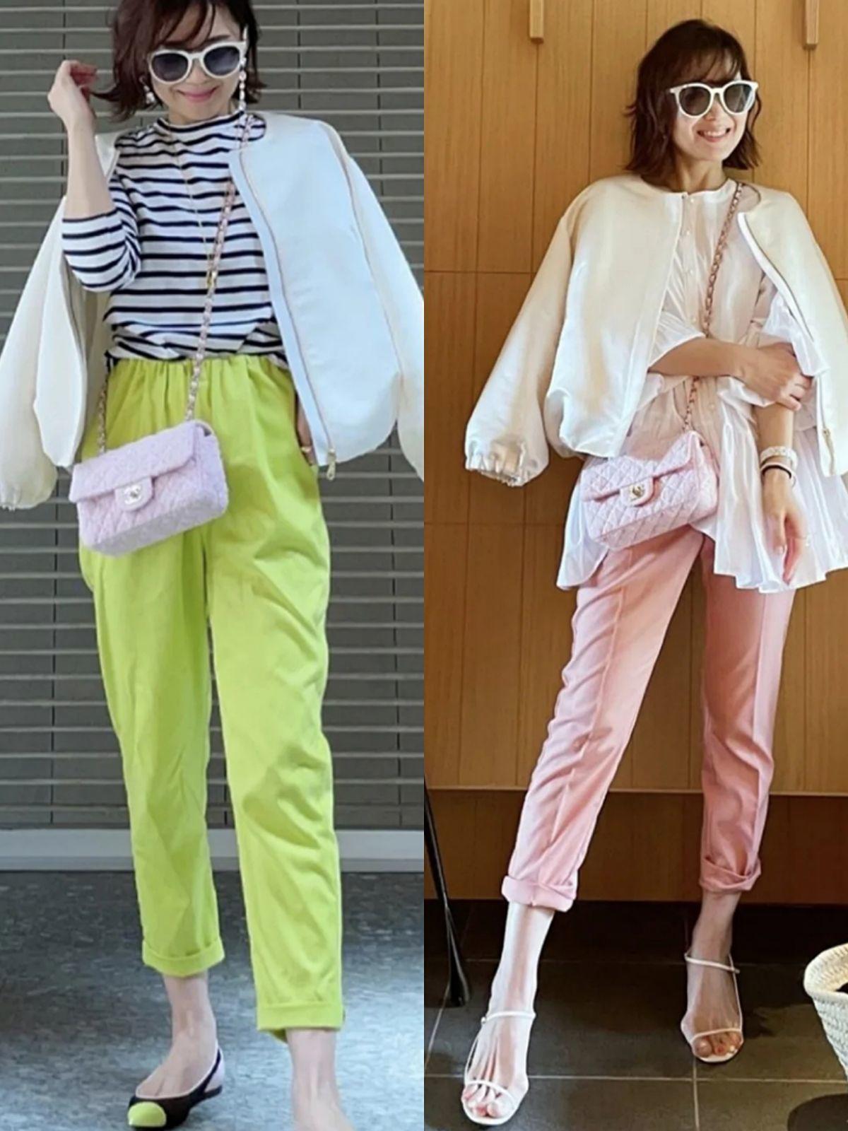 亮色|简约风穿搭不仅仅是黑白灰,来点亮色搭配,这一季美得更很高级