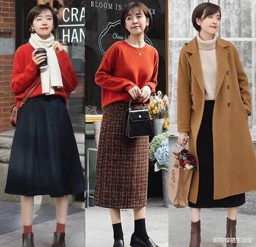今冬流行“毛衣＋半裙”，时髦保暖又减龄，时髦精们都在穿