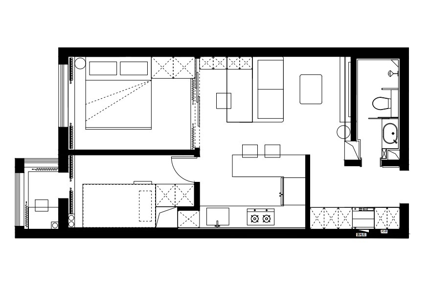 简约|40平现代简约两室浅淡温暖,书写原木系的轻生活