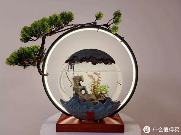 流水转运，遇水则发，讲究人一定要看下这款魔鱼水月洞天摆件鱼缸