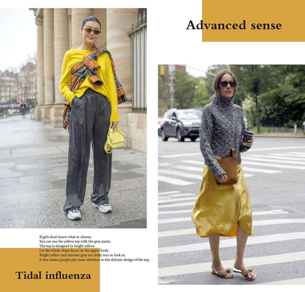 过年别穿红色了，今年明亮黄+极致灰才是C位，随便一穿就很时髦