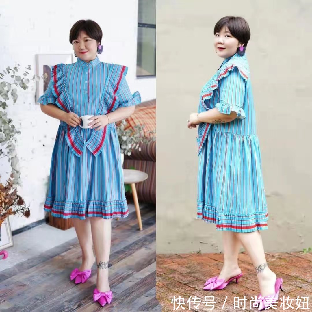 体重|时髦与体重无关,"150斤"博主靠穿搭重新定义胖子,太洋气了