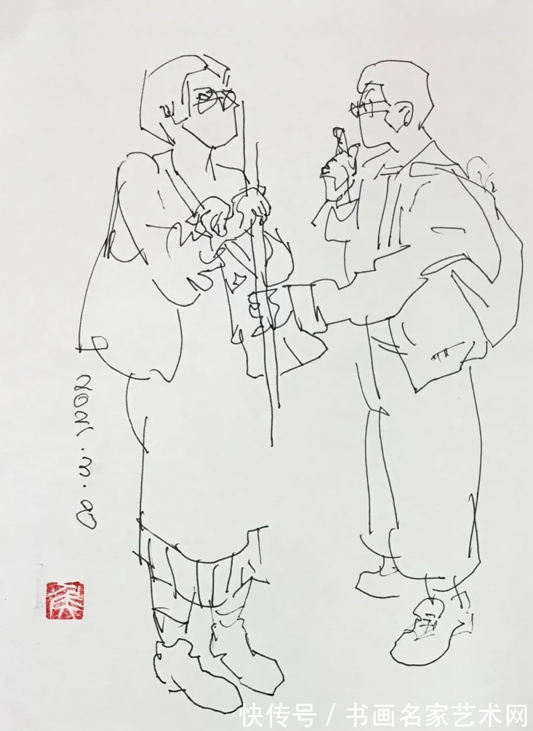 侯绍政$「香港生活速写」一一香港画家侯绍政速写集