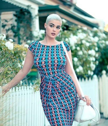 宽臀|筷子腿久看会疲劳,换个角度,大码模特的粗腿宽臀也好看