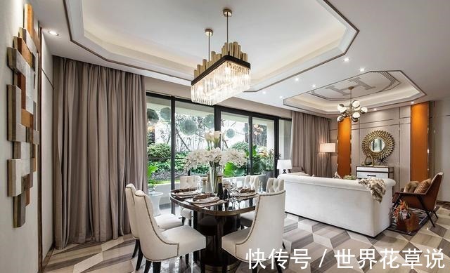 空间|轻奢风格设计,120㎡装修效果明艳四方,越看越有格调!