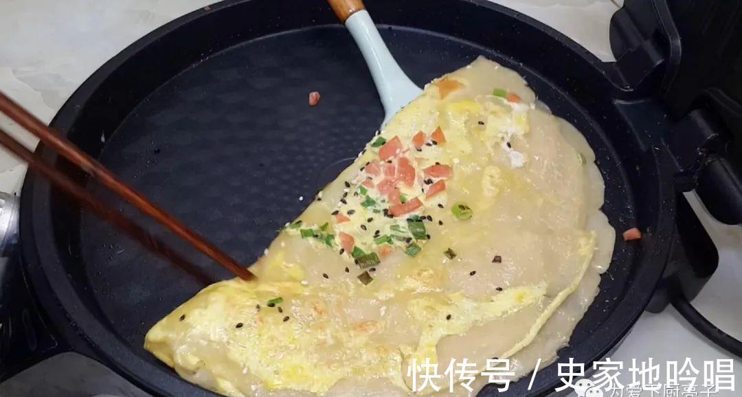新手|早餐饼怎么做才简单吗,教你一招,5分钟烙三张,新手一次就成功