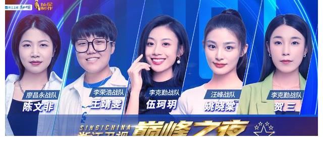 王靖雯|好声音巅峰夜,海报C位暗示满满,王靖雯、伍珂玥最可能夺冠?