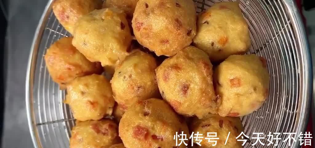炸豆腐蔬菜丸子,外酥里嫩不回软,吃多不上火,咬上一口满嘴留香