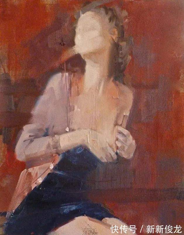 画家@她以生动、动感和现代的笔触,描绘画面