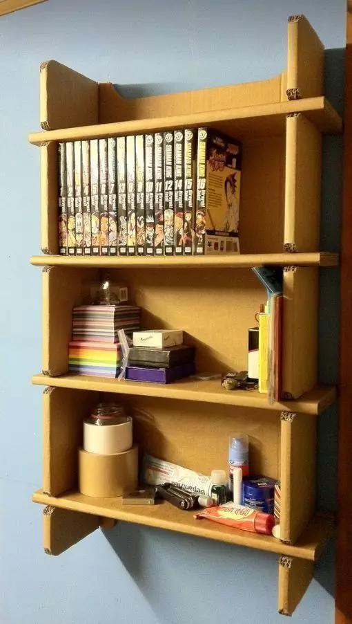 瓦楞纸|家里厚纸箱,以后统统留下来,一通粘贴,竟然连家具都不用买了