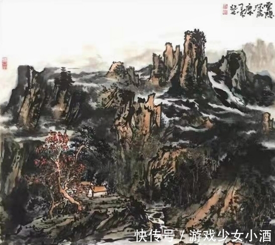 娄师白#古风新韵 意境深远——画家张卫军山水作品赏析