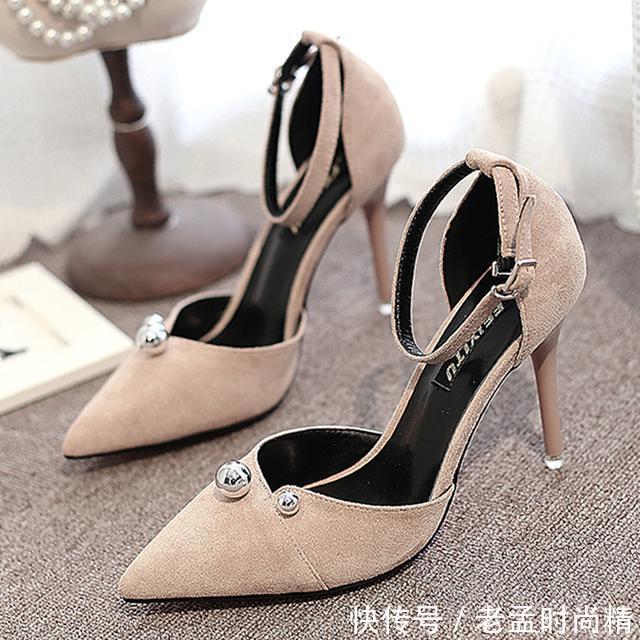 高跟鞋|五款绒面尖头高跟鞋,爱上细跟带来的自信与魅力,闺蜜看了也想要