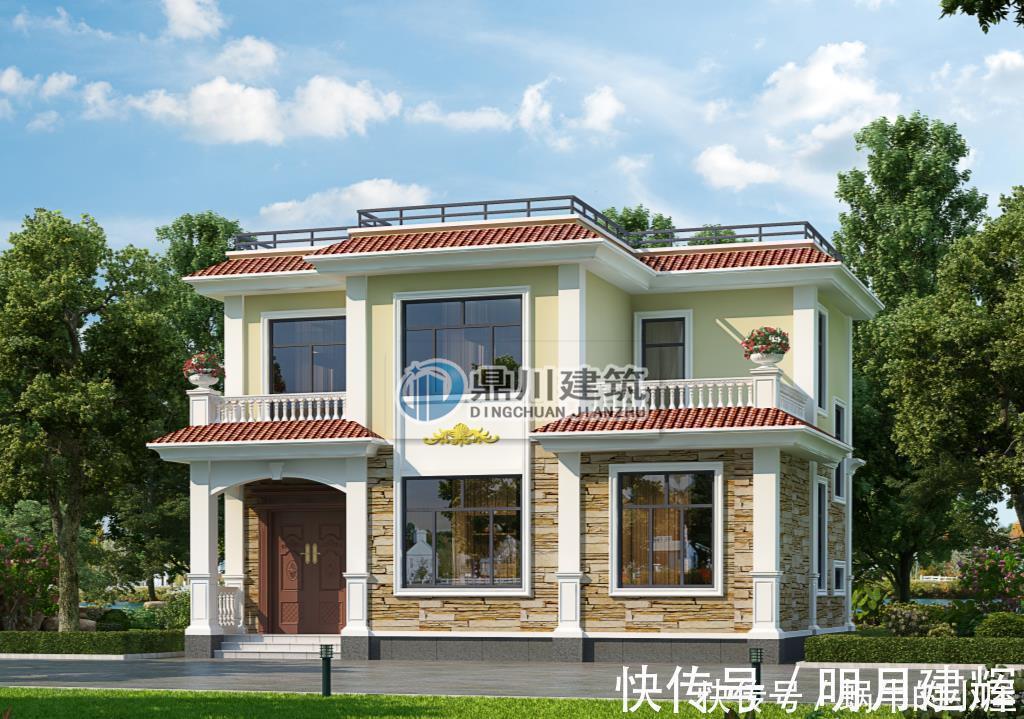 师傅|5款农村平屋顶别墅，施工简单，农村的师傅都会做