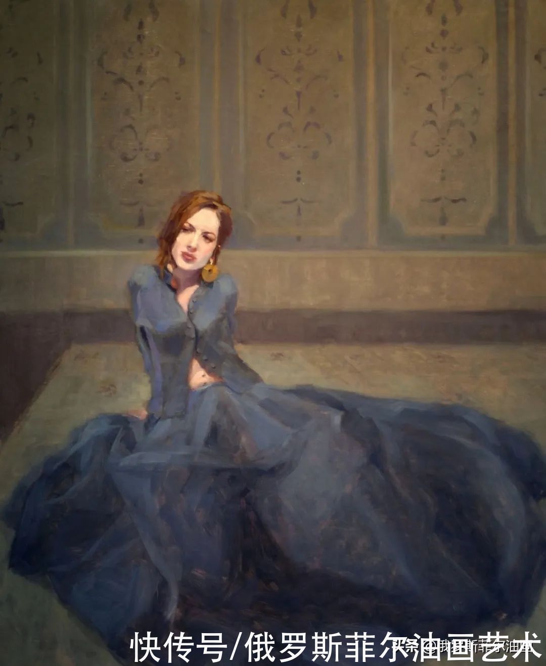 弗洛伊德$美国画家桑德拉·弗朗德的油画里,充满了微妙而引人注目的情感