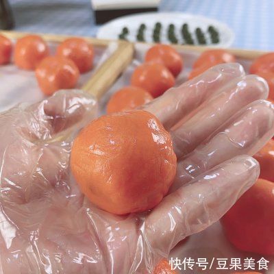 柿子|今年必须做的好柿花生月饼