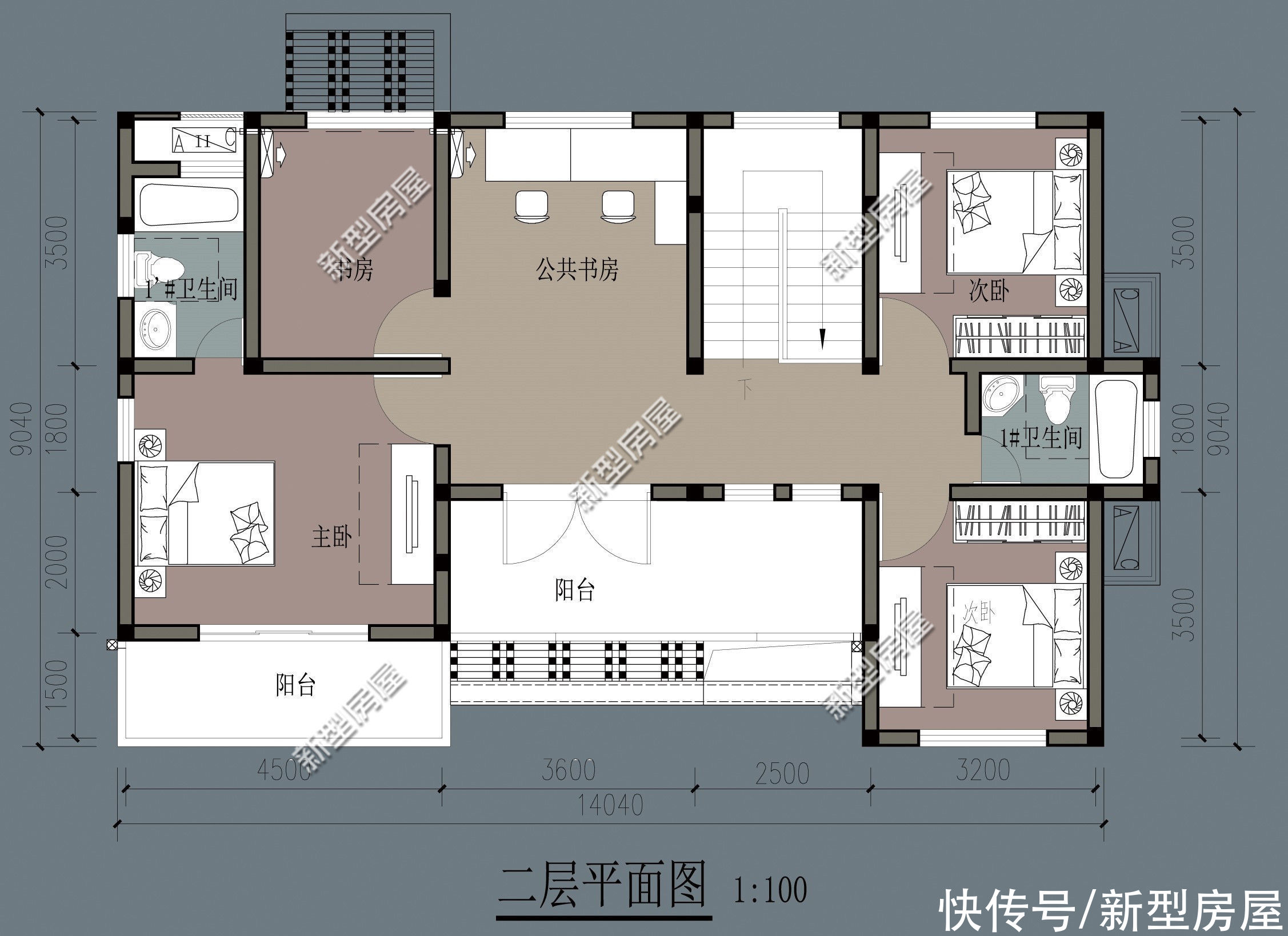 建筑面积|分享10套农村二层户型，每一套颜值都很高，照着建房一定错不了