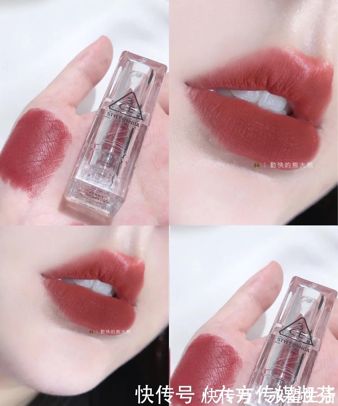 3ce 豆沙色口红才是真正的赢家,兰蔻03最抢手,阿玛尼黄皮涂更显白