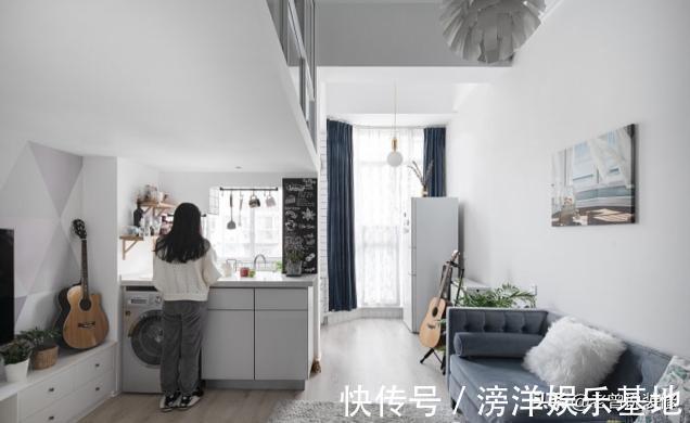 客厅|这是我见过空间利用到最极致的家，34㎡当两室一厅用，还带衣帽间