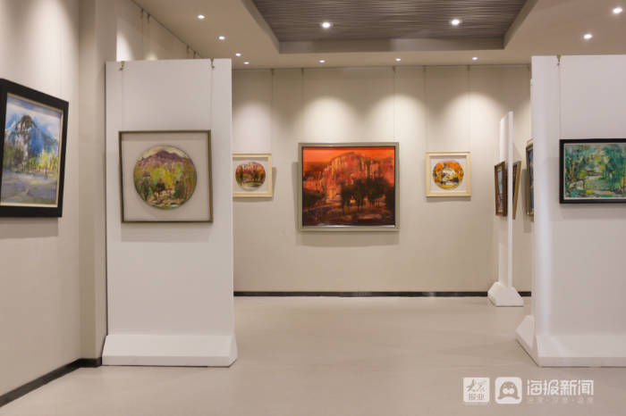  每幅作品|“不尽乡情”张令安美术作品展在东营政协文史馆开幕