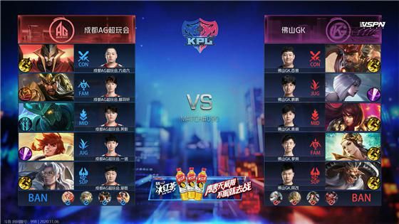 打了一波一|KPL：战队主题周状态拉满 佛山GK3:1击败成都AG超玩会