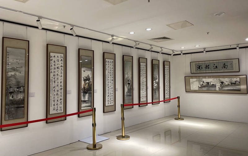 尹瘦石@绿水青山就是金山银山:湖韵江南——李玉泉书画艺术展在京举办