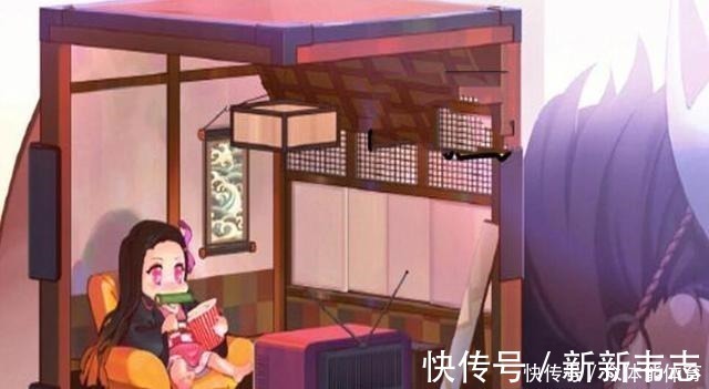 漫迷|炭治郎的背箱像个房间,祢豆子躺在沙发看电视,亮瞎漫迷的眼睛!