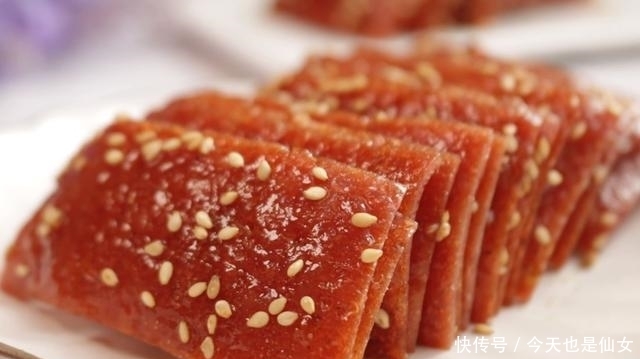 十足|猪肉脯做法原来这么简单!鲜甜咸香,嚼劲十足,好吃卫生无添加