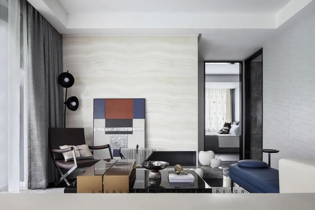 电视柜|115㎡现代，简约舒适的空间，稳重端庄的家具，舒服又高级
