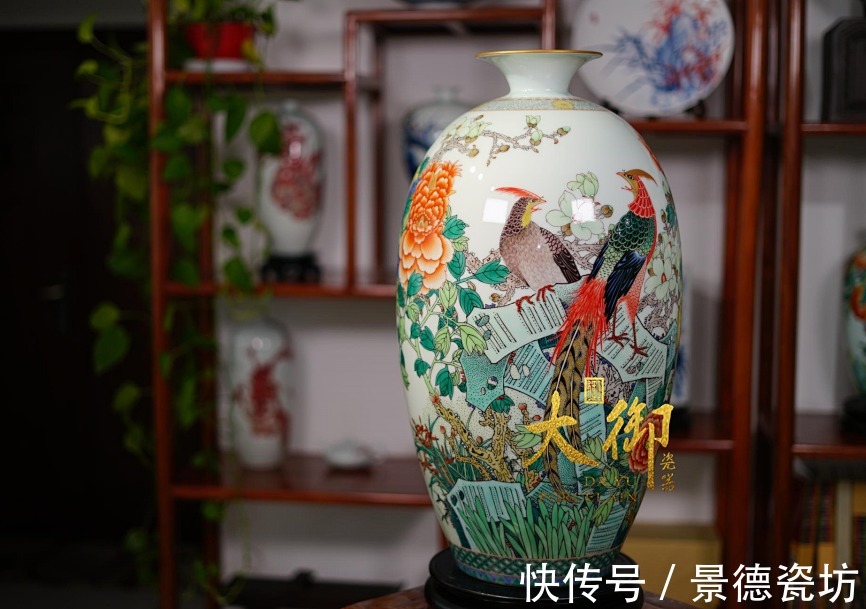 江西省#大御瓷器江月光——中国陶瓷艺术大师陆如关门弟子,当之无愧的古彩顶流!