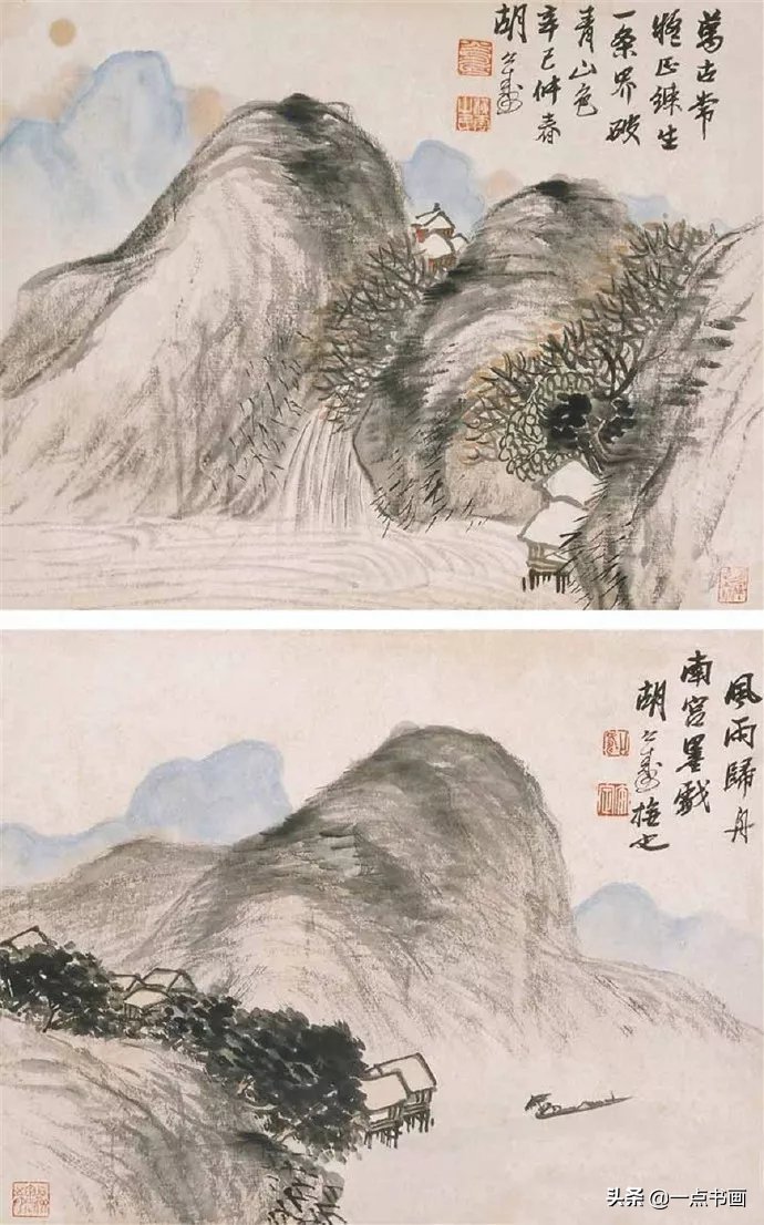 清健!晚清画家 胡公寿:集诸家之妙,山水花卉自成一体