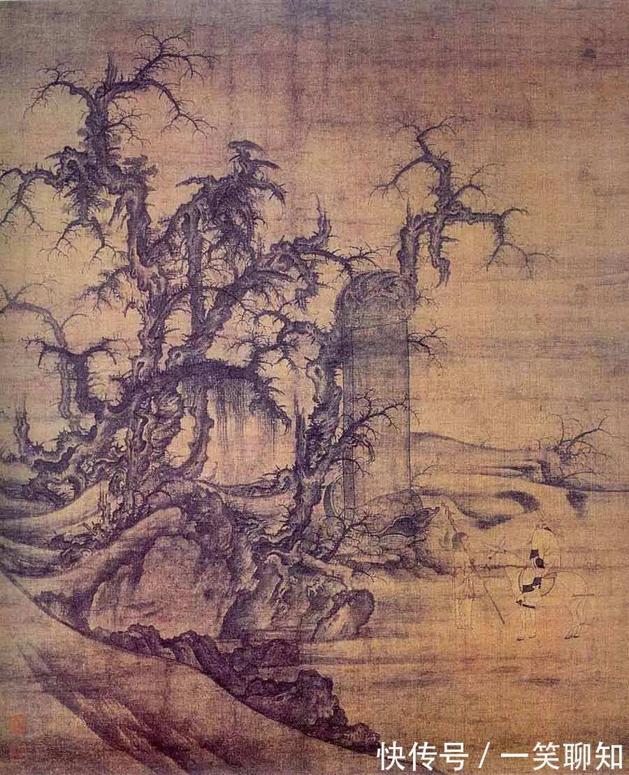 茂林远岫图@在山水画名家辈出的黄金时代,他凭什么被誉为“天下第一”?