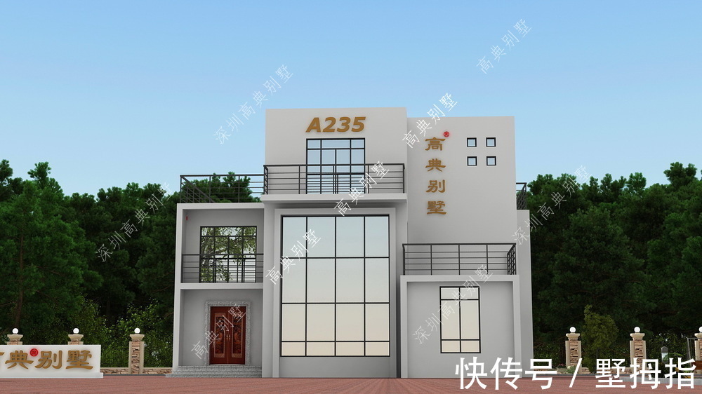 乡村|时尚的现代乡村别墅,美观新颖,通风采光极好。