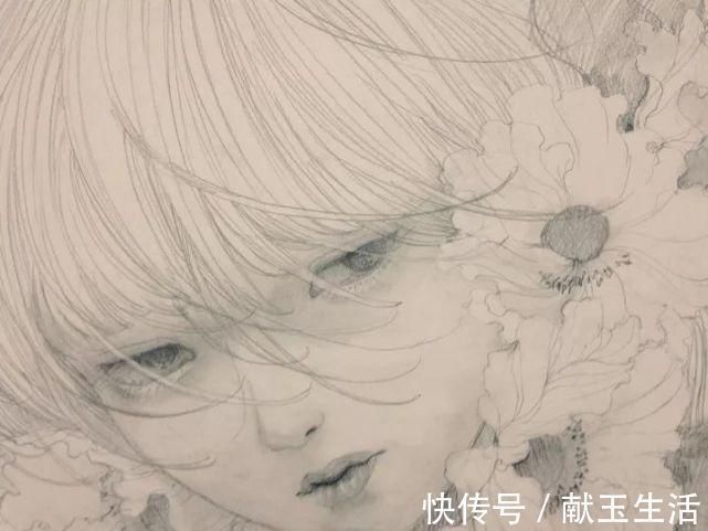 铅笔#她的铅笔插画,画出每个女孩的心声,美到让人陶醉~