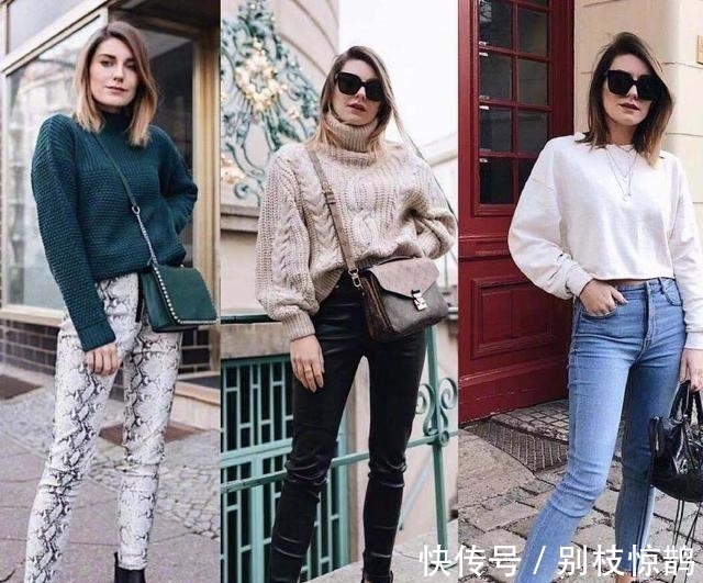 百搭 时髦博主的一条裤子,轻松穿出苗条感,时尚穿搭就是这样简单!