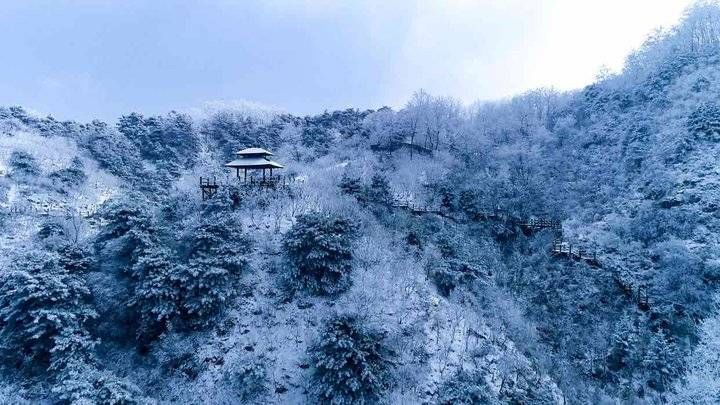 雾凇|雾凇来袭，九如山冰雕玉琢