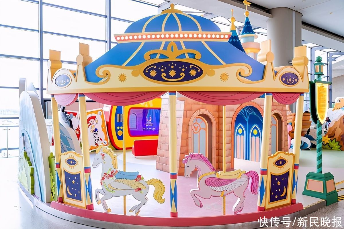 虹桥机场|机场里有个缩小版迪士尼！上海迪士尼度假区“童心飞飞园”在虹桥机场T2启用