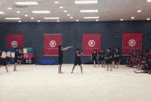 |搞笑GIF:太软了 妹子这腿是假的吧