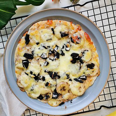 巧克力酱|香蕉奥利奥披萨