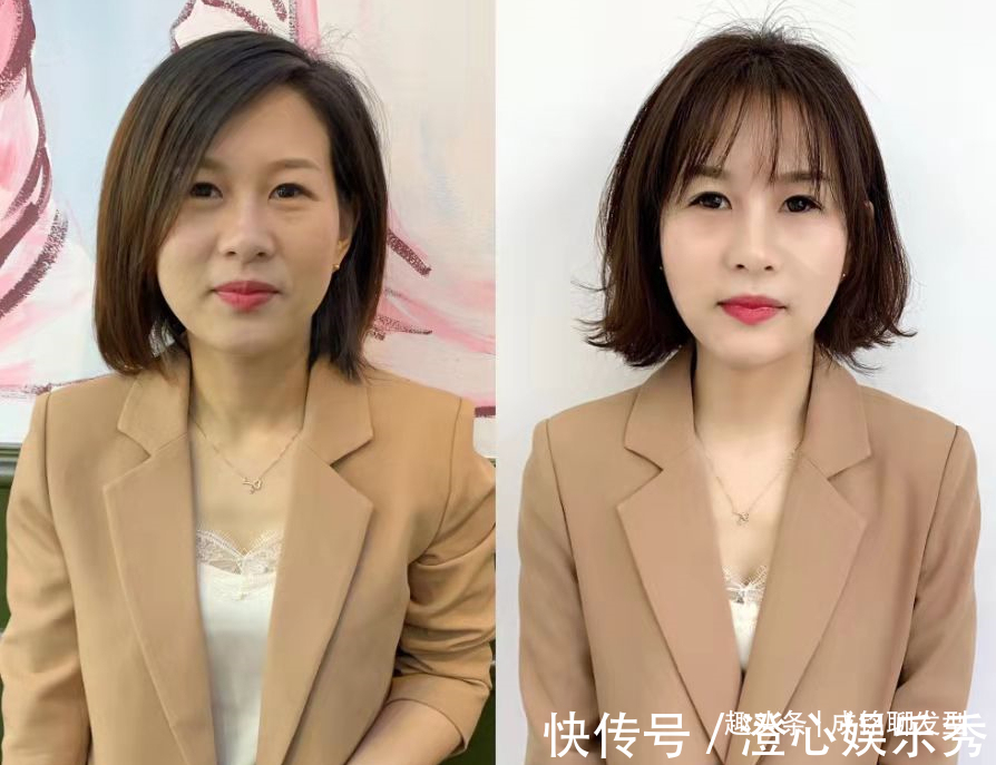 发质 发型对女人太重要,看完这几组对比你就明白,时尚减龄还显脸小