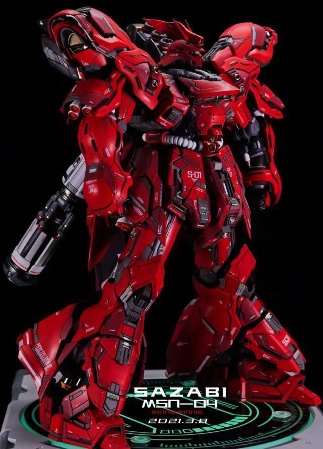 涂装|红如烈焰才是沙扎比真本色,姚沙GK1.0涂装制作