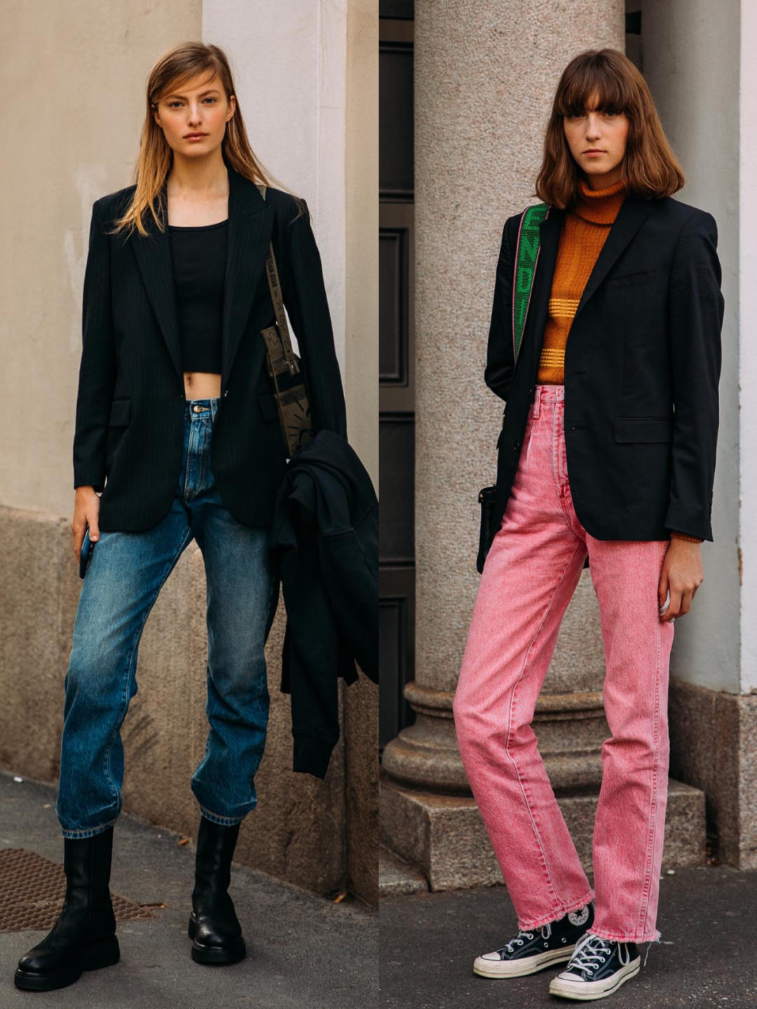 时髦|没人会告诉你,西服外套还可以这样穿,显高显瘦,干练又时髦