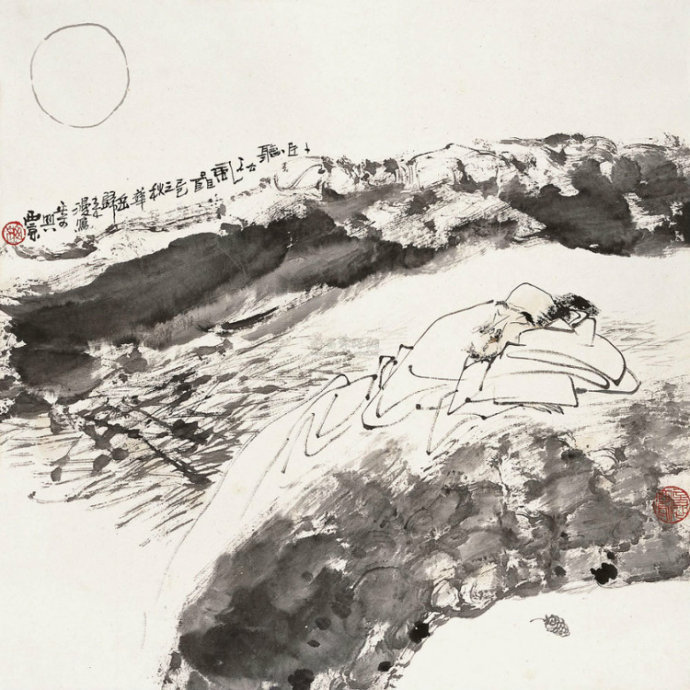 绘画作品@王西京的人物绘画作品,太有个性了!